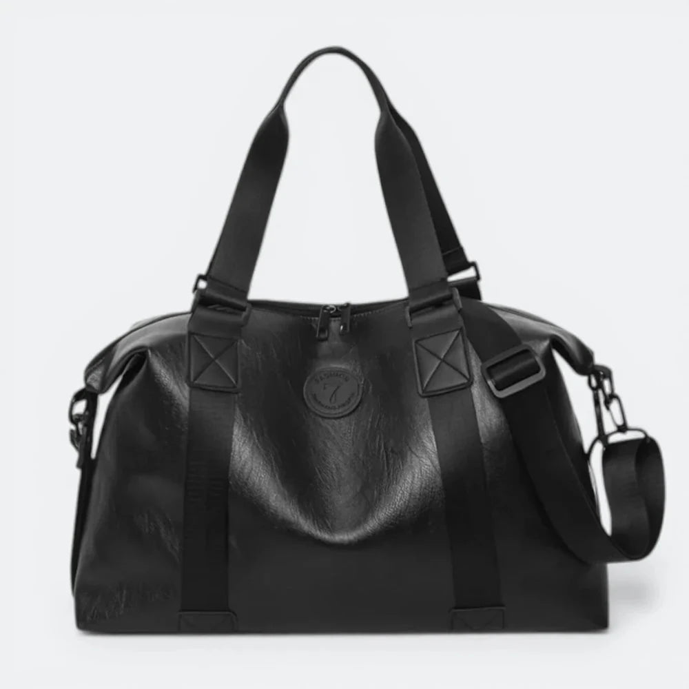 Sac de Sport Homme Cuir Noir Noir - | AïtaVia