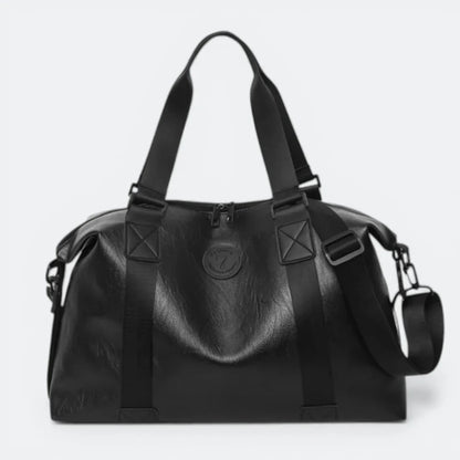 Sac de Sport Homme Cuir Noir Noir - | AïtaVia
