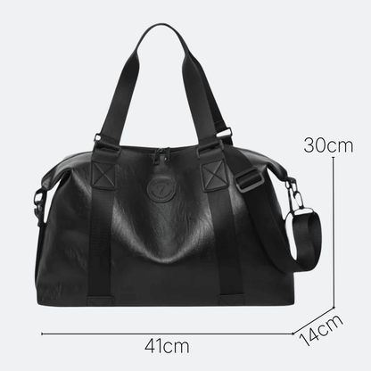 Sac de Sport Homme Cuir Noir Noir - | AïtaVia