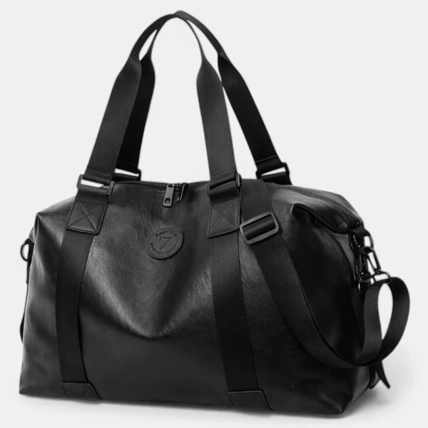 Sac de Sport Homme Cuir Noir