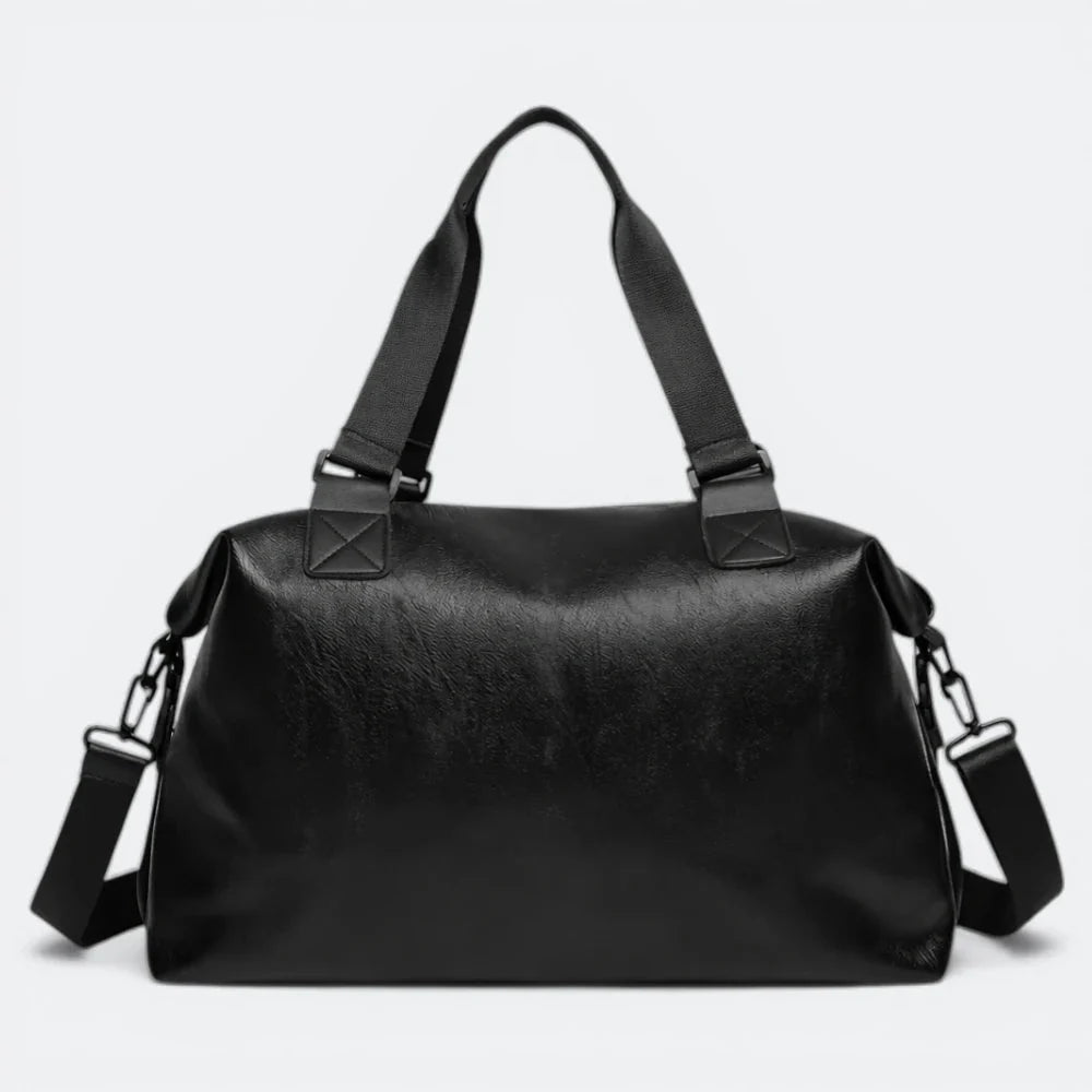 Sac de Sport Homme Cuir Noir Noir - | AïtaVia