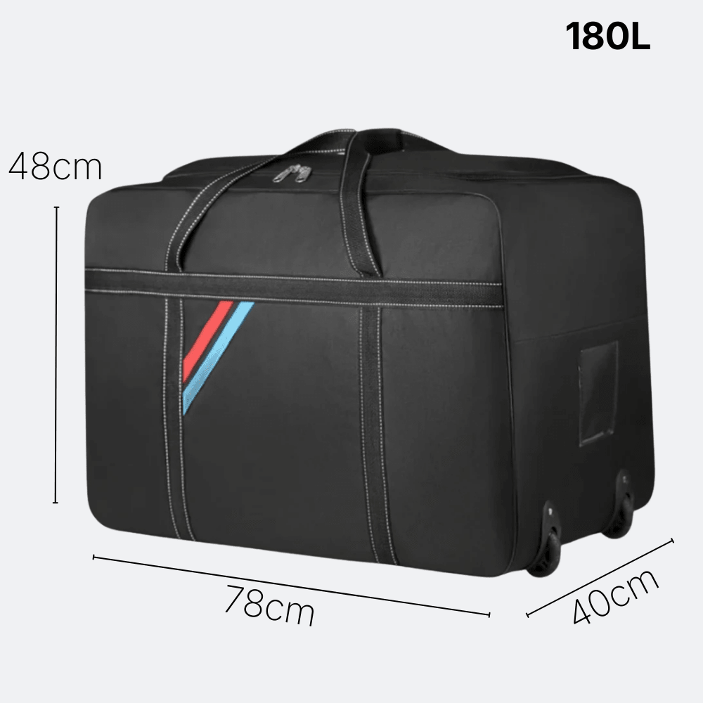 Sac de Voyage à Roulettes Grande Capacité Noir Charbon - | AïtaVia