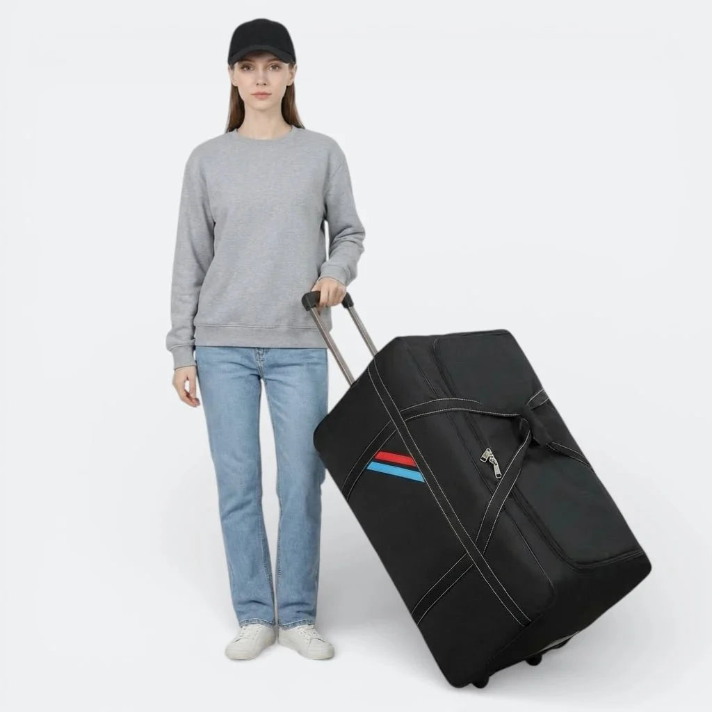 Sac de Voyage à Roulettes Grande Capacité Noir Charbon - | AïtaVia