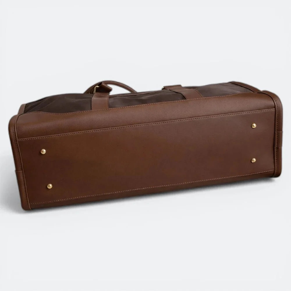 Sac de Voyage Cuir Femme Luxe Brun Patiné - | AïtaVia