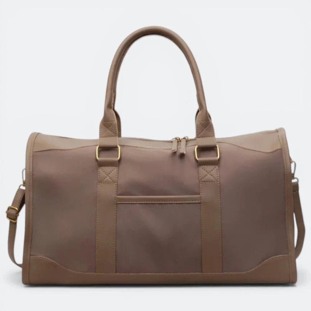 Sac de Voyage Cuir Femme Luxe Brun Patiné - | AïtaVia
