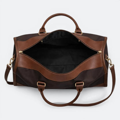 Sac de Voyage Cuir Femme Luxe Brun Patiné - | AïtaVia