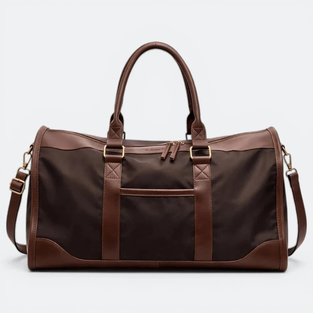 Sac de Voyage Cuir Femme Luxe Brun Patiné - | AïtaVia