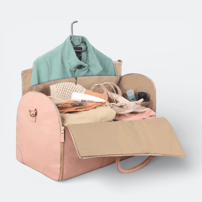 Sac de Voyage Pliable Grande Capacité Rose Poudré - | AïtaVia