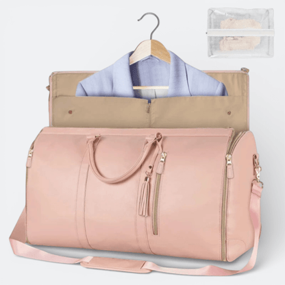 Sac de Voyage Pliable Grande Capacité Rose Poudré - | AïtaVia