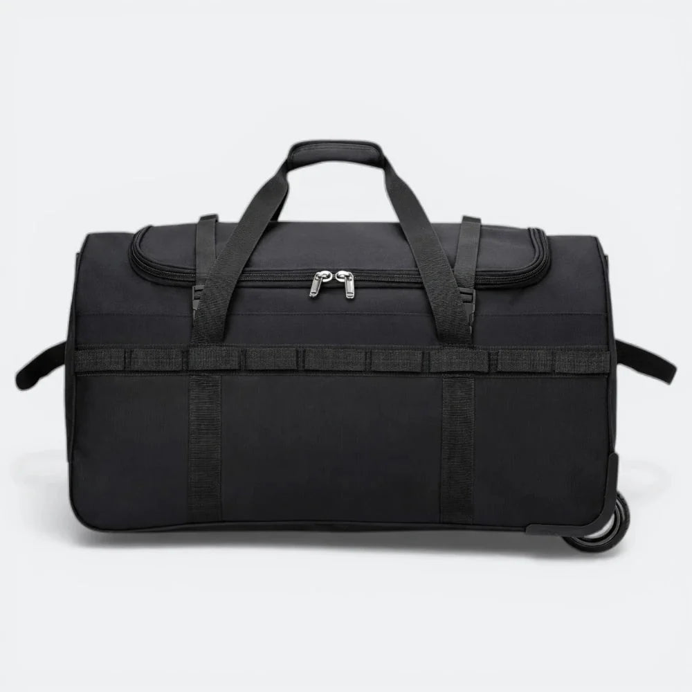 Sac de Voyage Polochon à Roulettes Noir & Bleu Gris - | AïtaVia