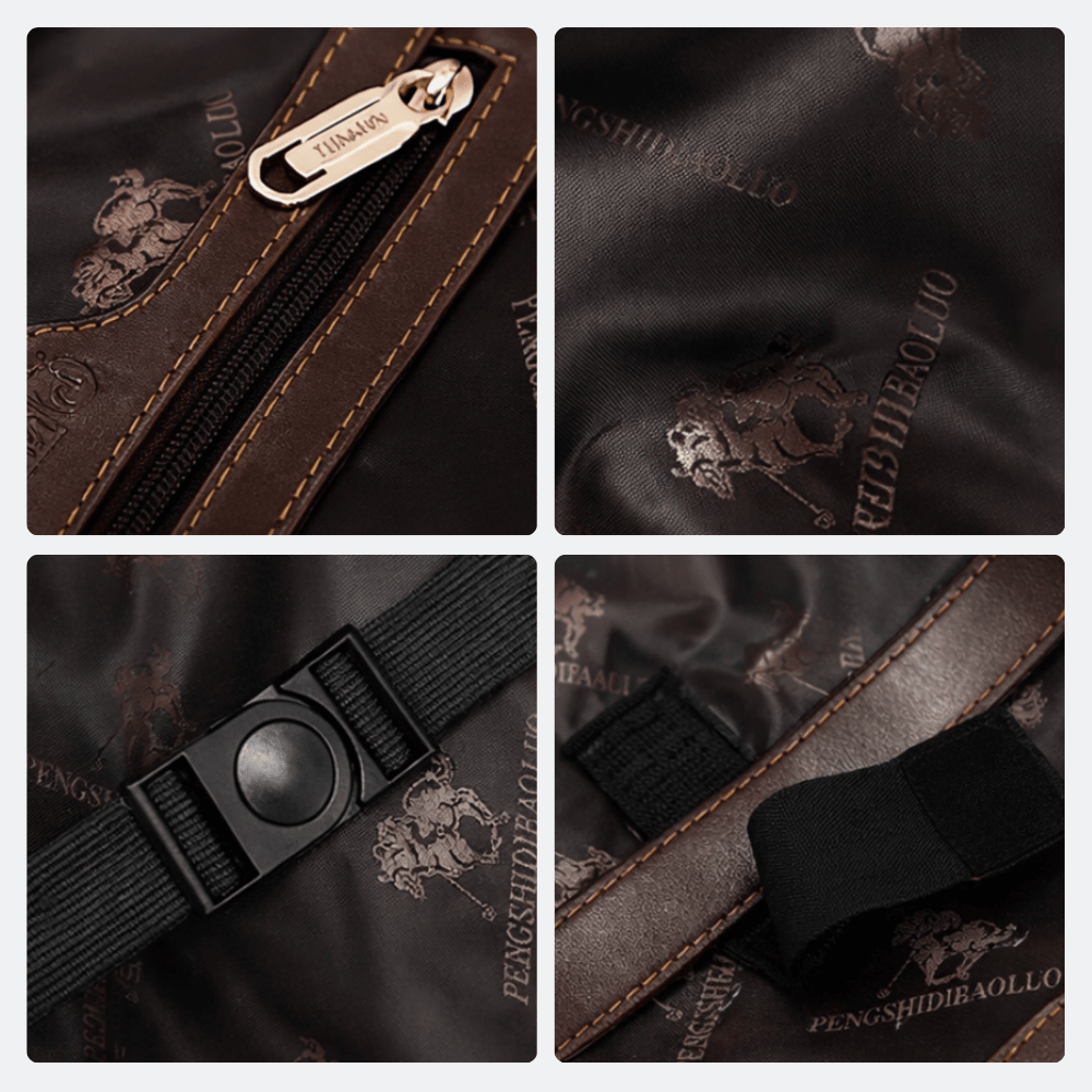 Sac Voyage Affaires Cuir Noir Profond - | AïtaVia
