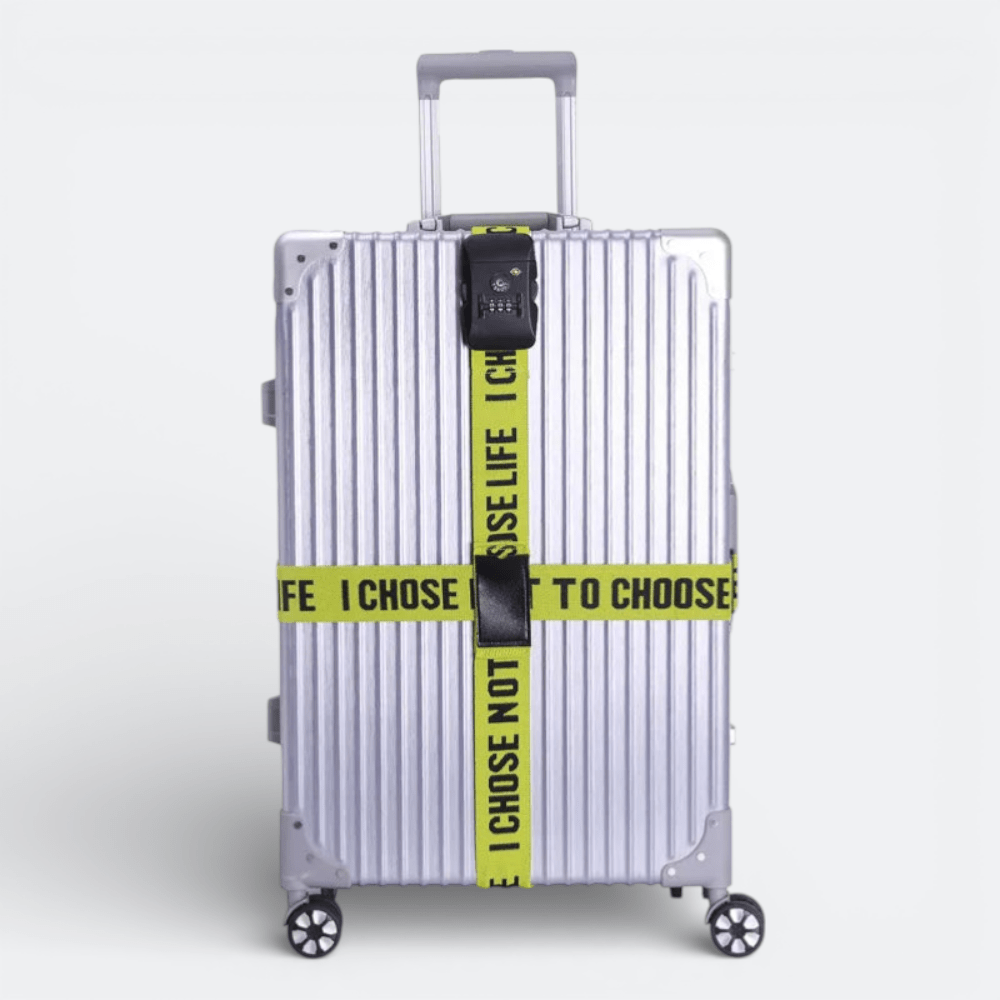 Sangle pour Valise avec Code Jaune Olive - | AïtaVia