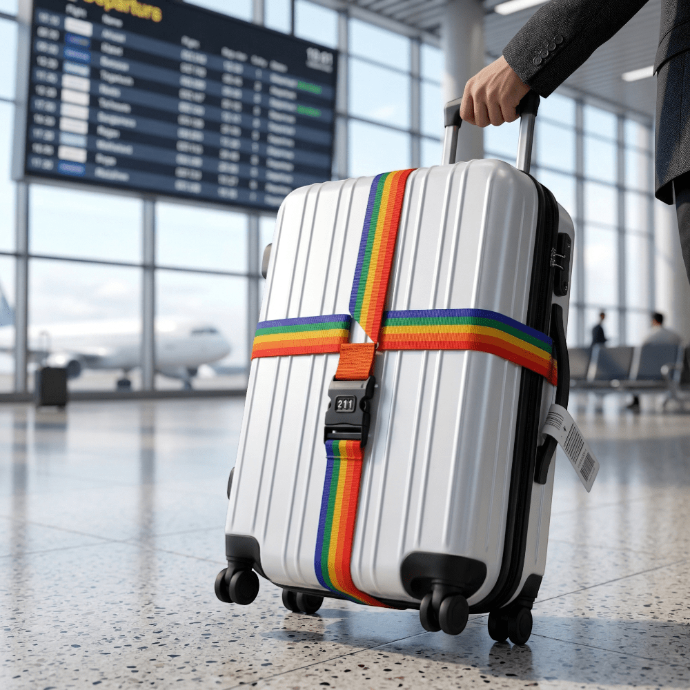 Sangle Valise avec Code Orange Vif - | AïtaVia
