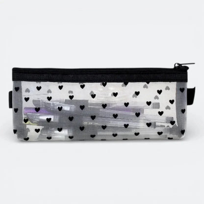 Trousse de Pinceaux Maquillage Cœurs Tulle Blanc - | AïtaVia
