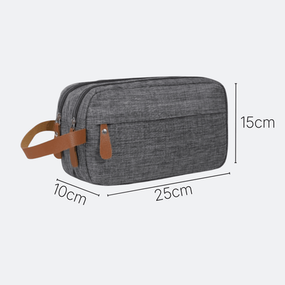 Trousse de Toilette avec Poignée Bleu Gris - | AïtaVia
