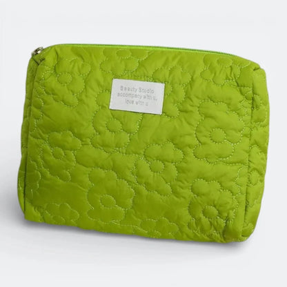 Trousse de Toilette Brodée Vert Acidulé - | AïtaVia