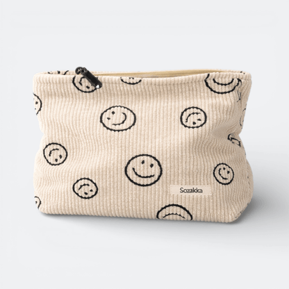 Trousse de Toilette pour Voyage Sourires Beige - | AïtaVia