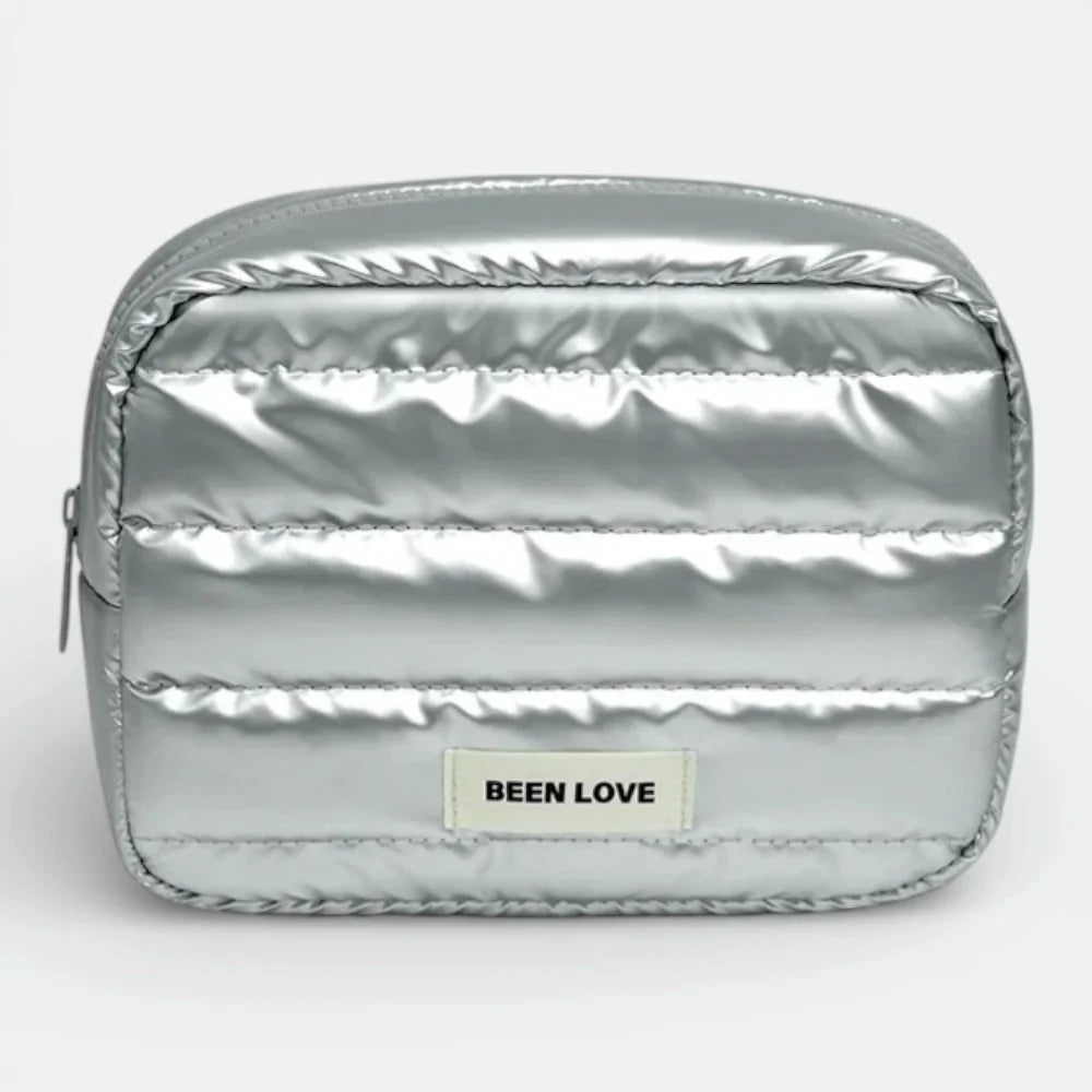 Trousse de Voyage pour Cosmétiques Gris Argenté - | AïtaVia