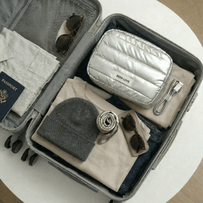 Trousse de Voyage pour Cosmétiques Rose Poudré - | AïtaVia