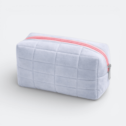 Trousse Maquillage Peluche Bleu Pâle - | AïtaVia