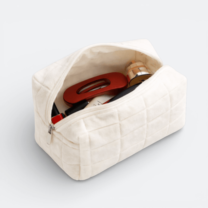 Trousse Maquillage Peluche Lavande Pâle - | AïtaVia