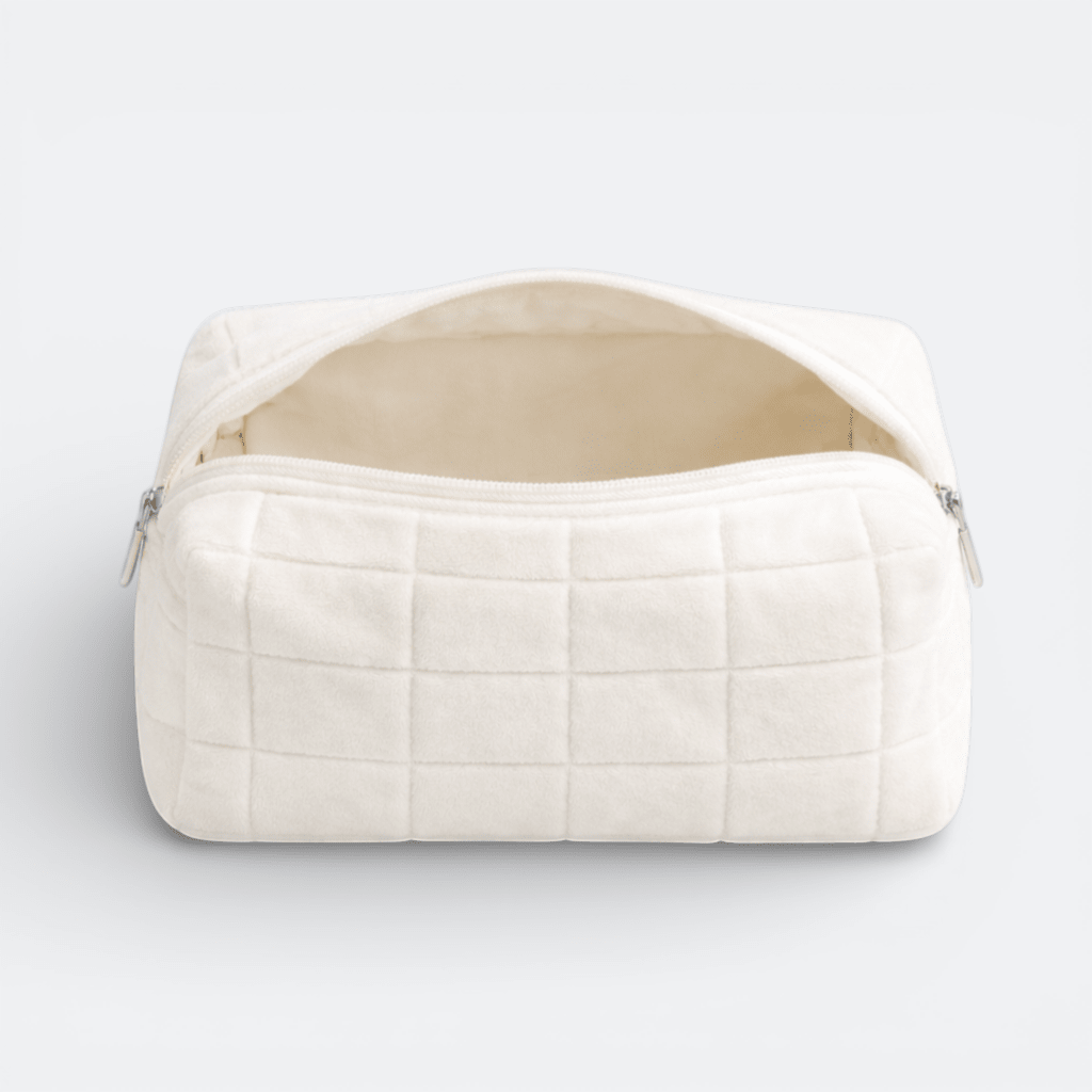 Trousse Maquillage Peluche Lavande Pâle - | AïtaVia