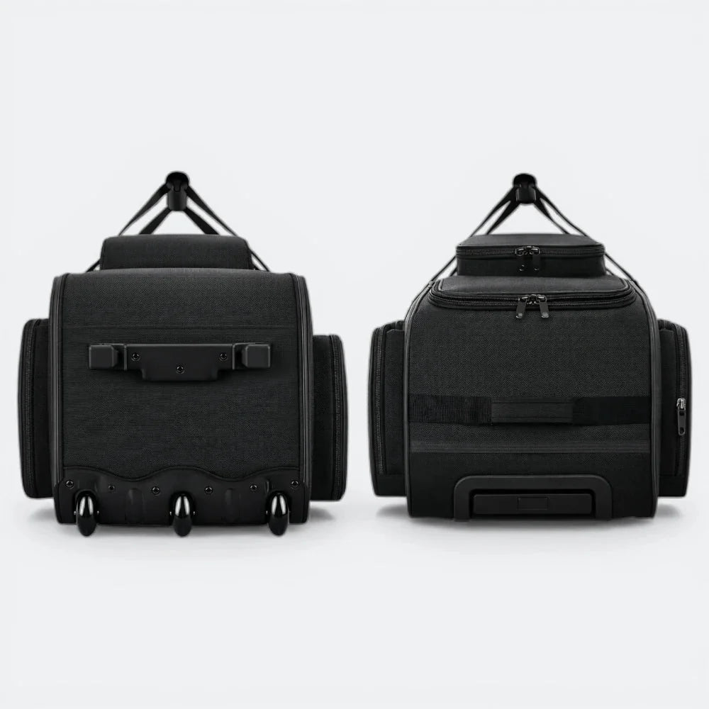 Valise à Trois Roues Noir Profond - | AïtaVia