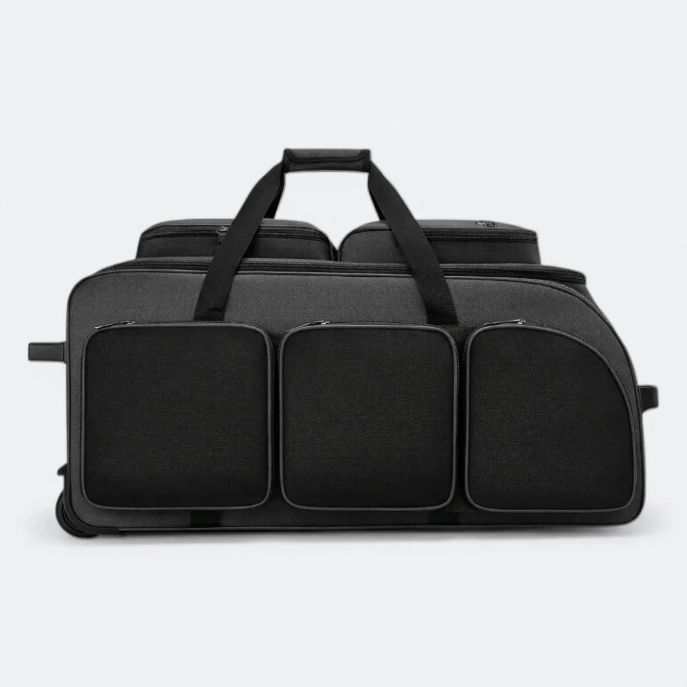 Valise à Trois Roues Noir Profond - | AïtaVia