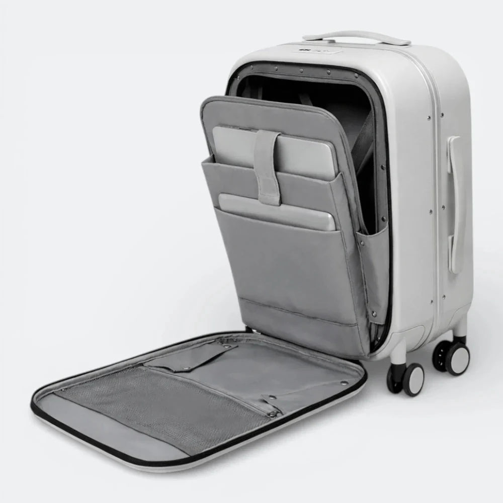 Valise avec Compartiment Ordinateur Gris Fumé - | AïtaVia