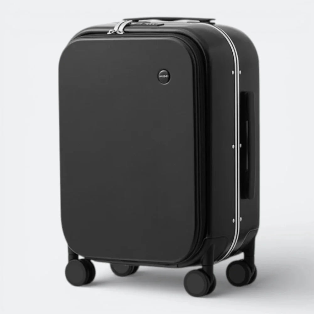Valise avec Compartiment Ordinateur Noir Charbon - | AïtaVia