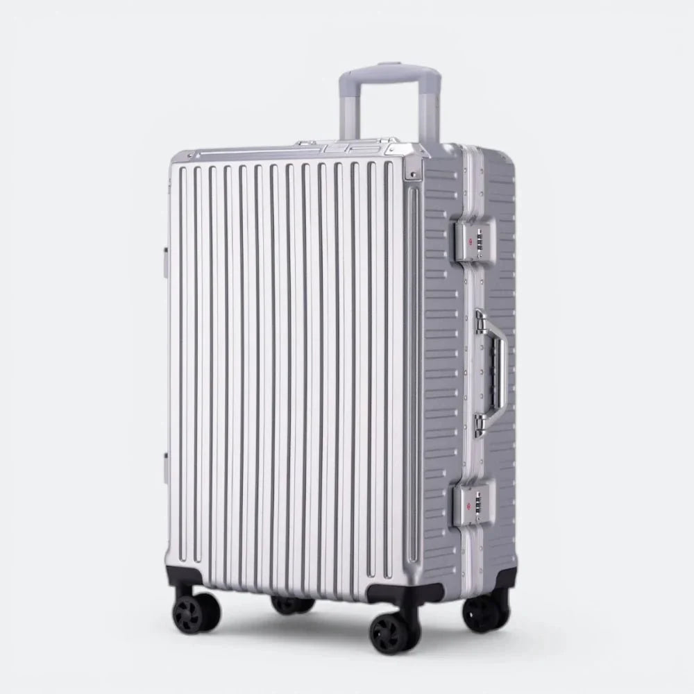 Valise avec Port USB Gris Clair - | AïtaVia
