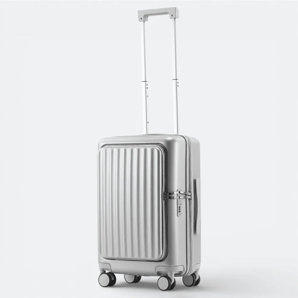 Valise avec Porte Gobelet Argent - | AïtaVia