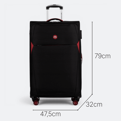 Valise avec Serrure Noir Profond - | AïtaVia