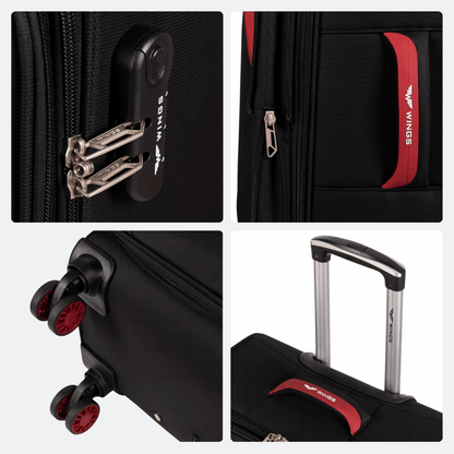 Valise avec Serrure Noir Profond - | AïtaVia