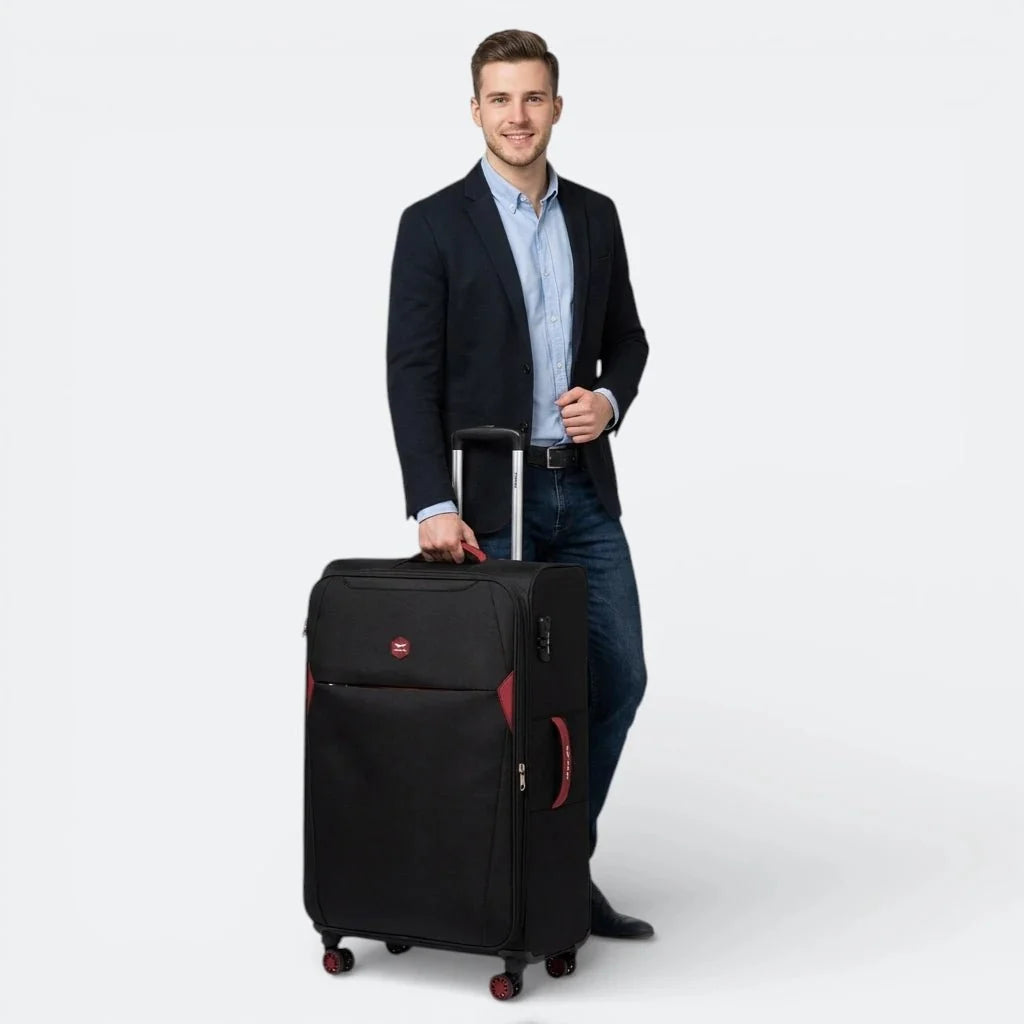 Valise avec Serrure Noir Profond - | AïtaVia