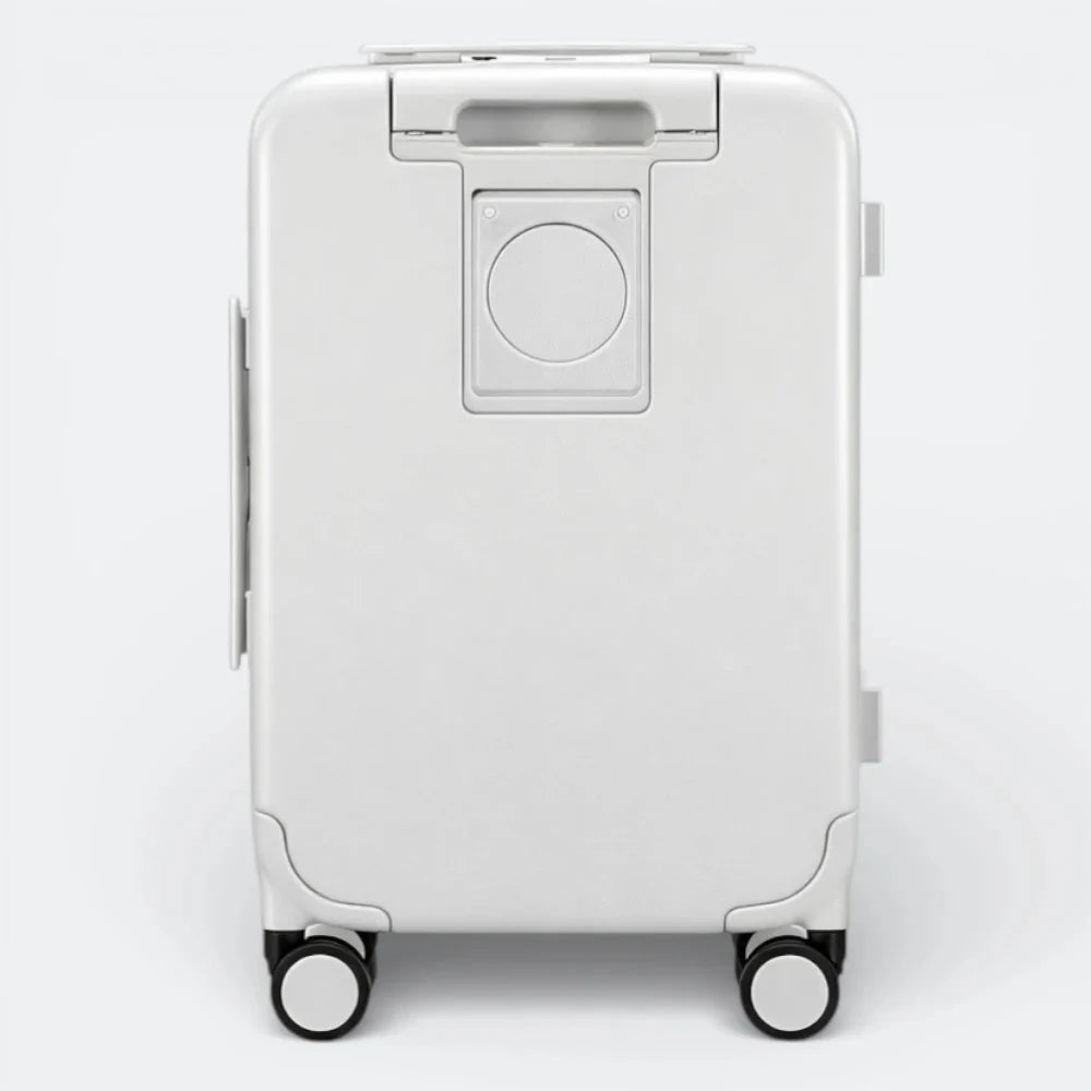Valise Cabine avec Port USB Blanc Cassé - | AïtaVia
