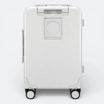 Valise Cabine avec Port USB Blanc Cassé - | AïtaVia