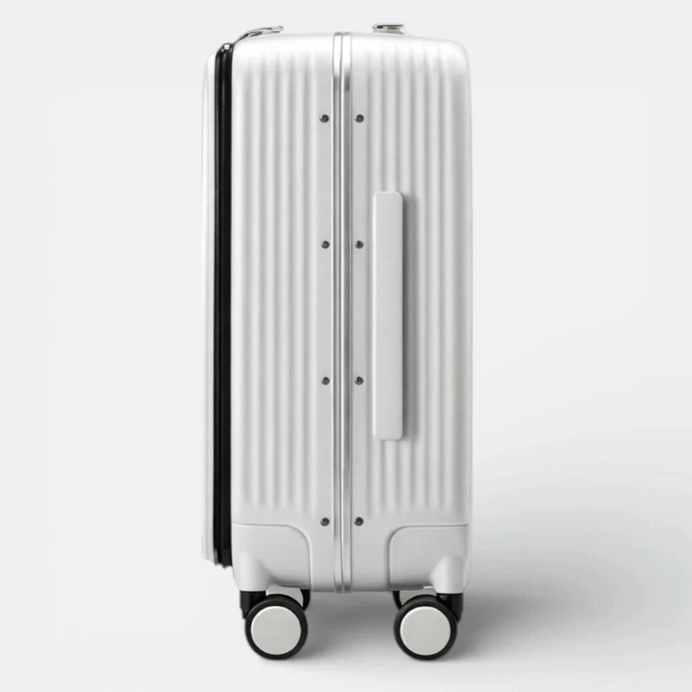 Valise Cabine avec Port USB Blanc Cassé - | AïtaVia