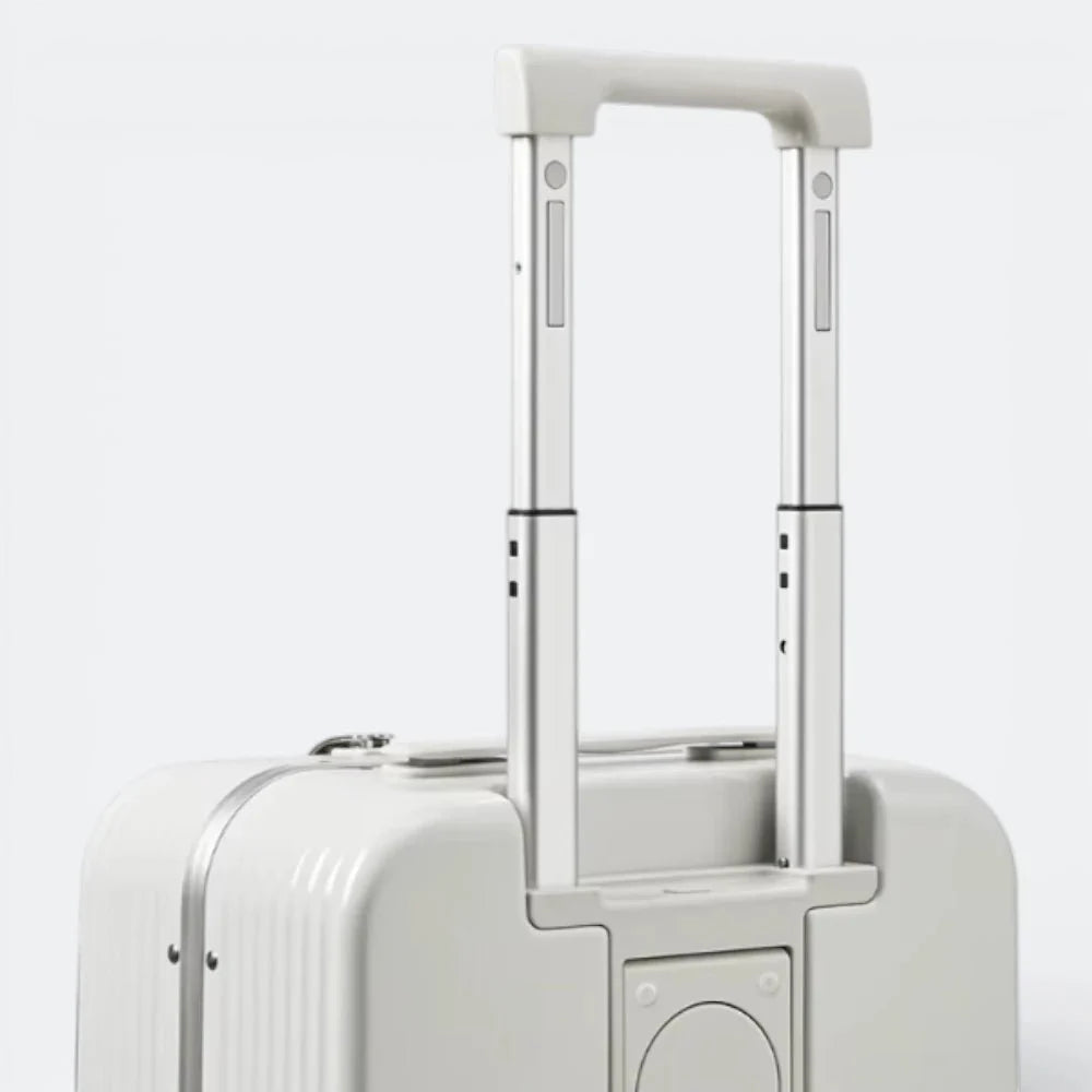 Valise Cabine avec Port USB Blanc Cassé - | AïtaVia