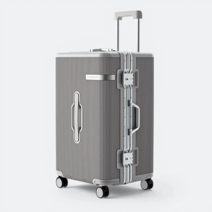 Valise Cadre Aluminium Fermeture TSA Gris Taupe - | AïtaVia