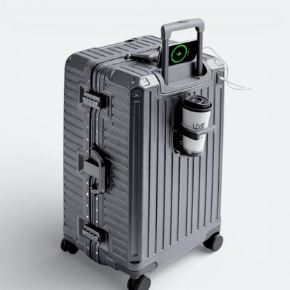 Valise Cadre Aluminium Rouge Grenadine - | AïtaVia