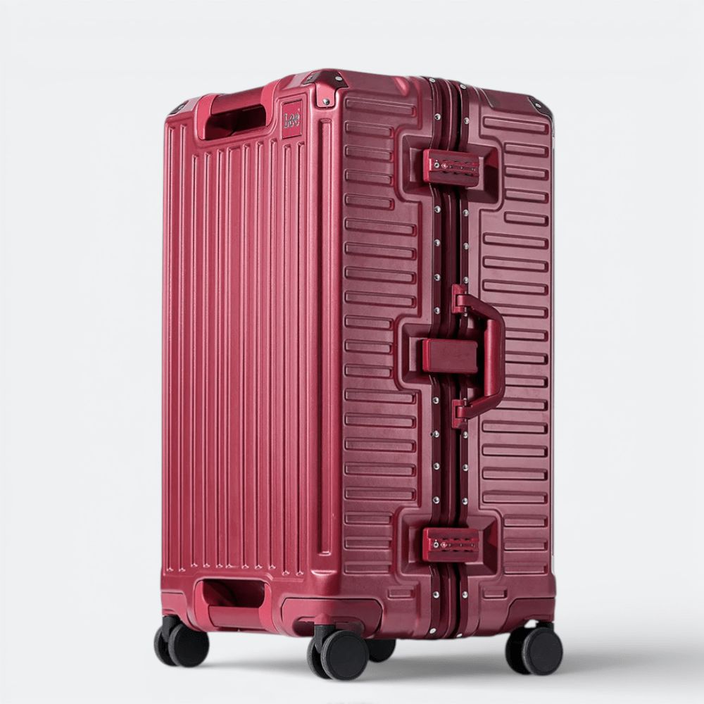 Valise Cadre Aluminium Rouge Grenadine - | AïtaVia