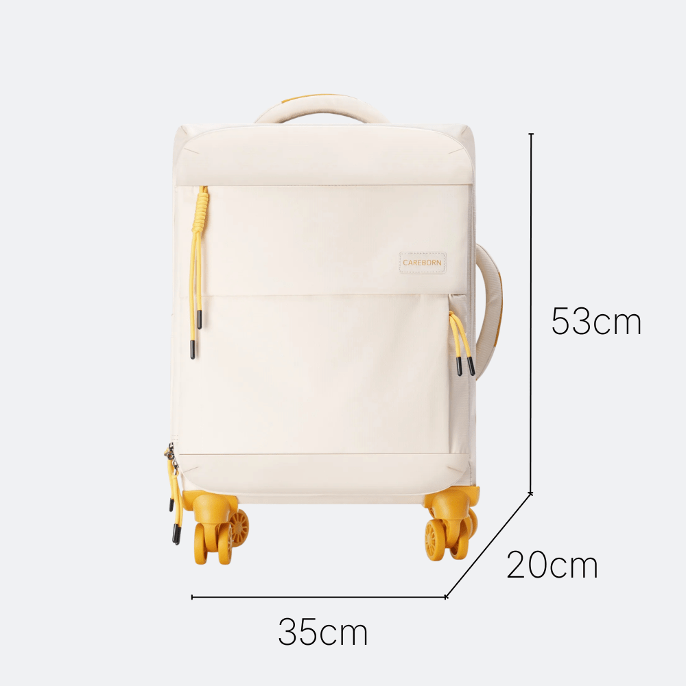 Valise de Voyage Étanche 4 Roues Beige Ivoire - | AïtaVia
