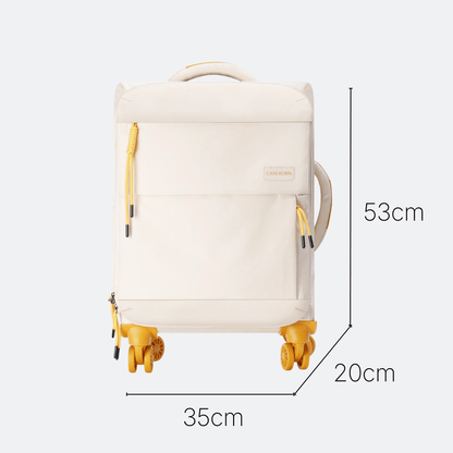 Valise de Voyage Étanche 4 Roues Beige Ivoire - | AïtaVia