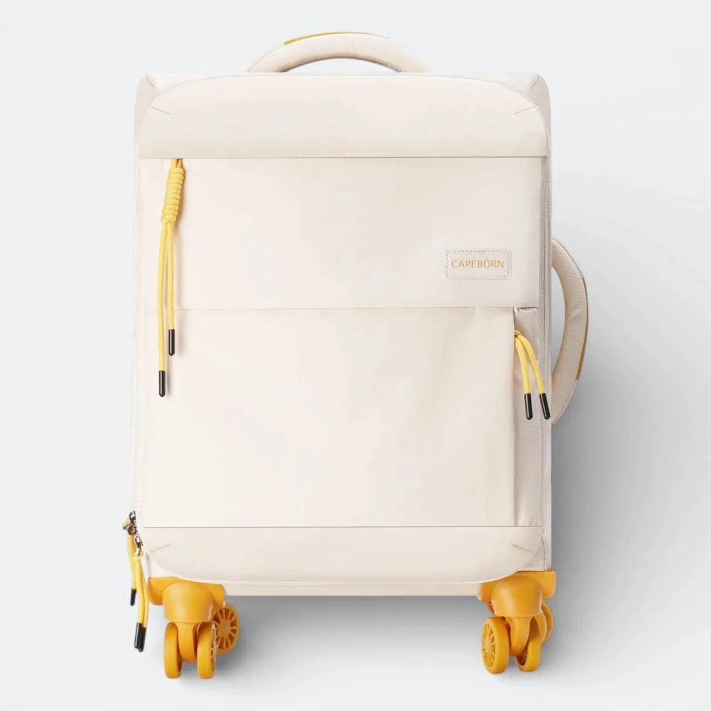 Valise de Voyage Étanche 4 Roues Beige Ivoire - | AïtaVia