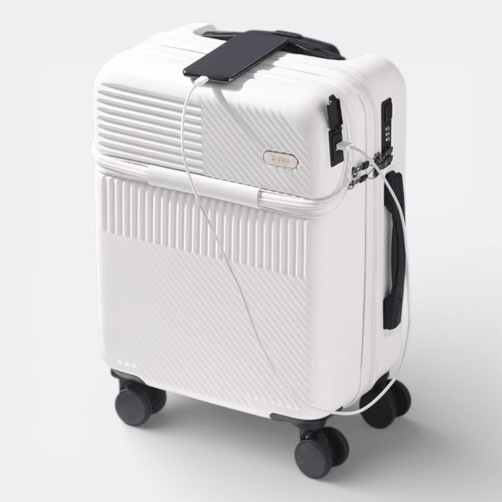 Valise Ouverture Frontale Rouge Brique - | AïtaVia