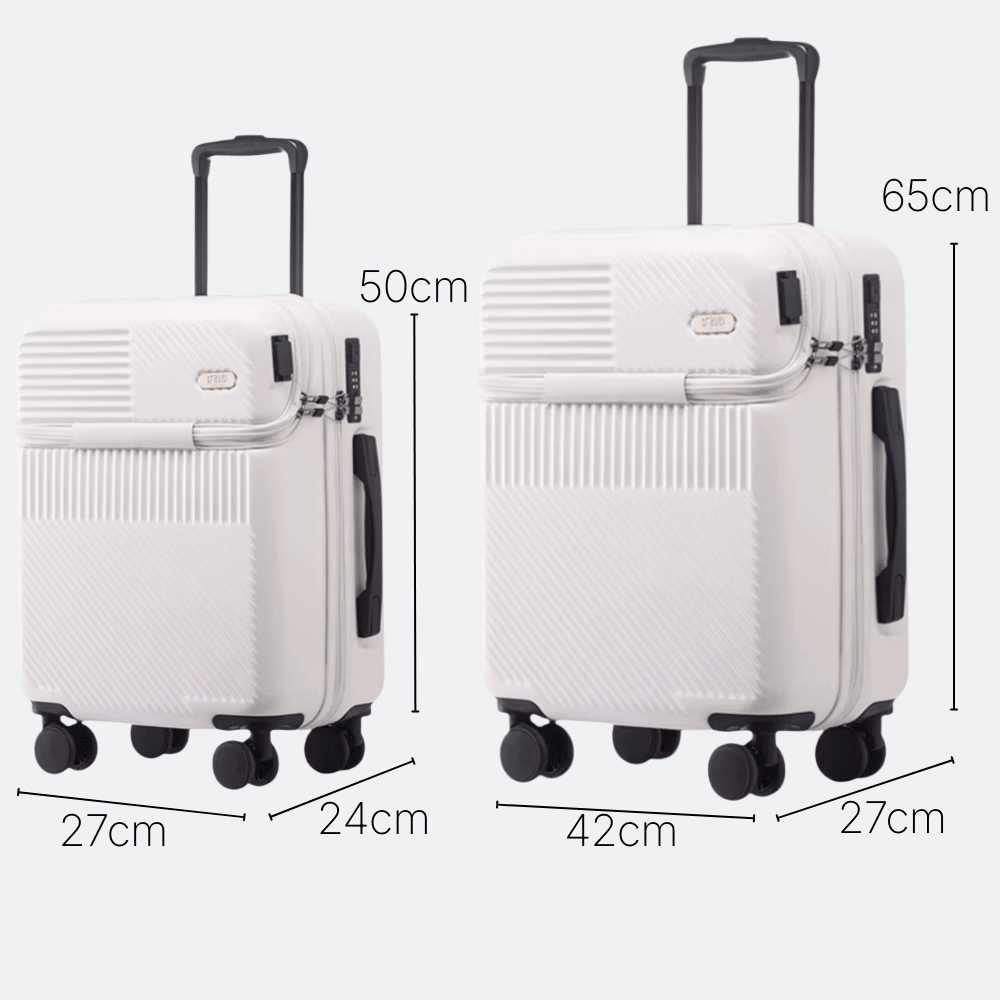 Valise Ouverture Frontale Rouge Brique - | AïtaVia