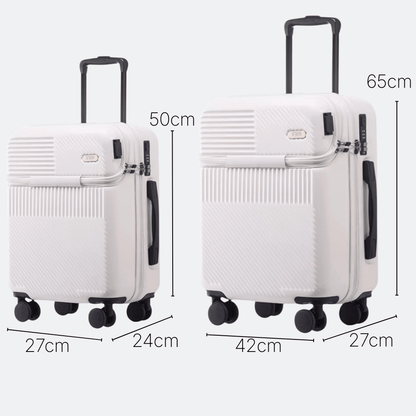 Valise Ouverture Frontale Rouge Brique - | AïtaVia