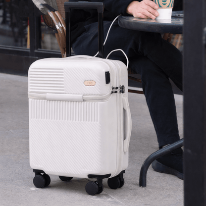 Valise Ouverture Frontale Rouge Brique - | AïtaVia