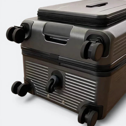 Valise Rigide avec Soufflet Extensible Blanc Crème - | AïtaVia
